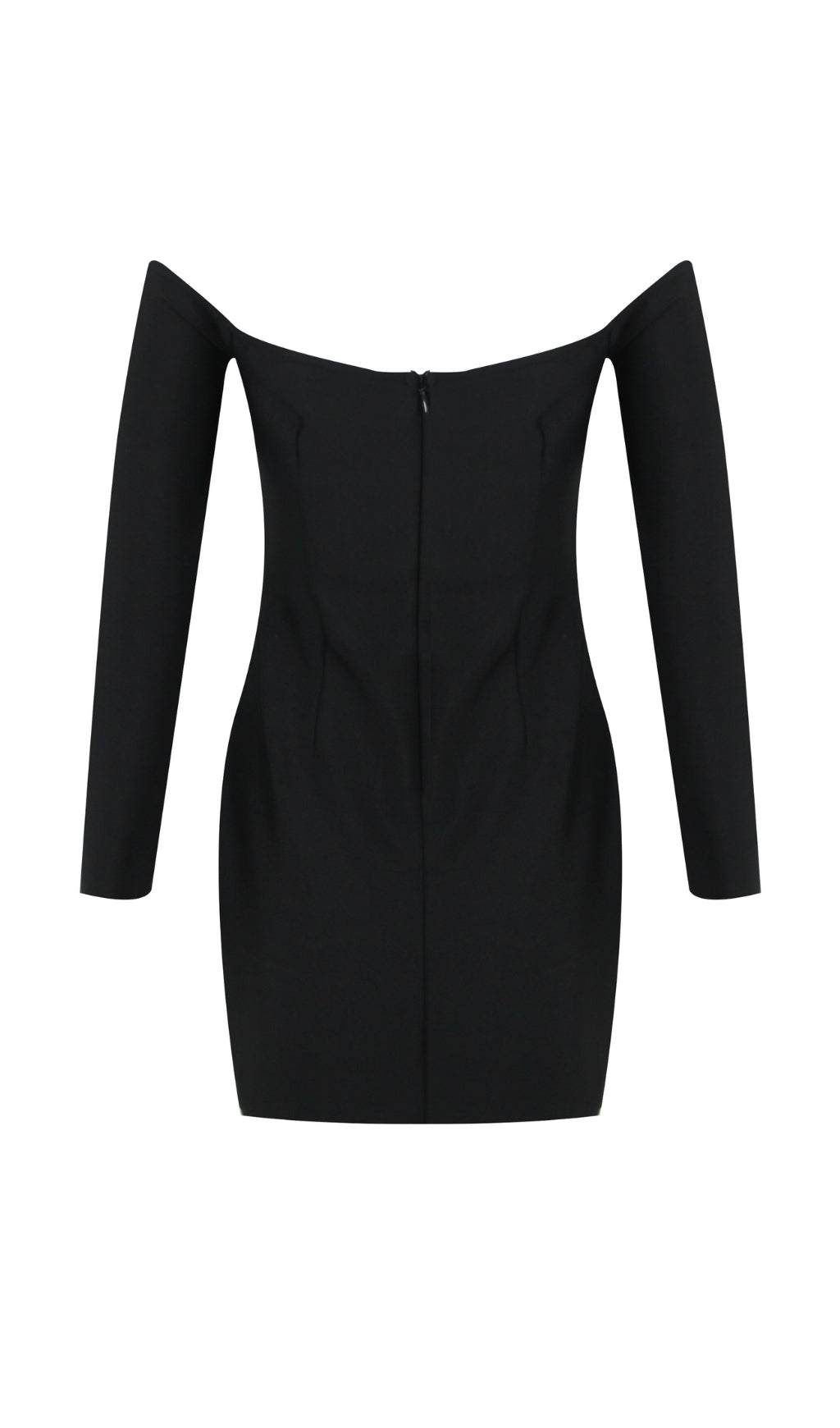 Black Off Shoulder Crystal Cup Mini Dress Flowering Girl