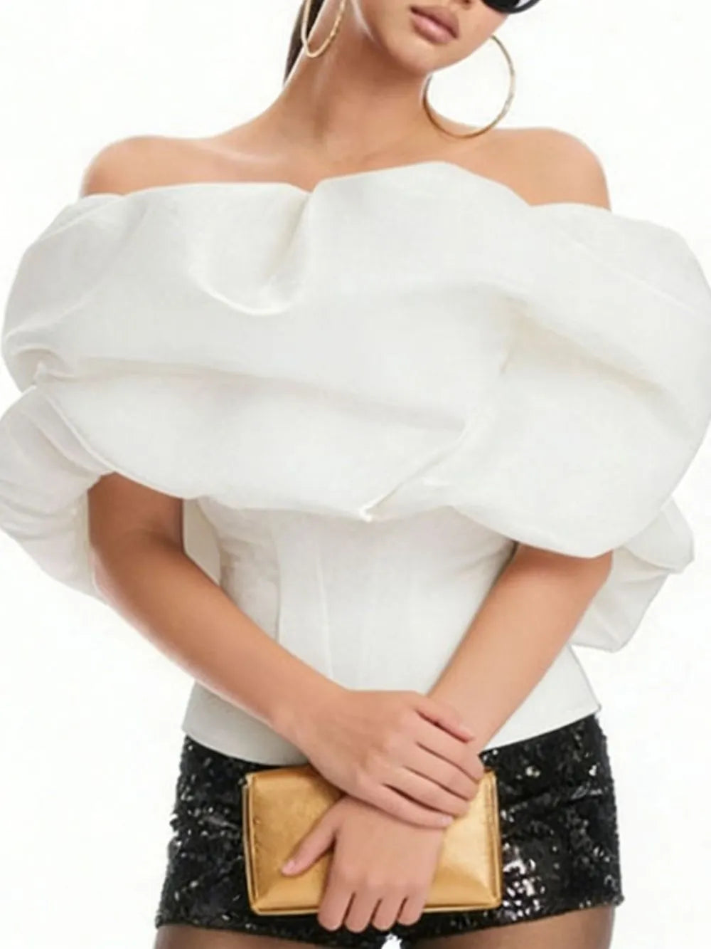Mattie Off-Shoulder Corset Top Flowering Girl