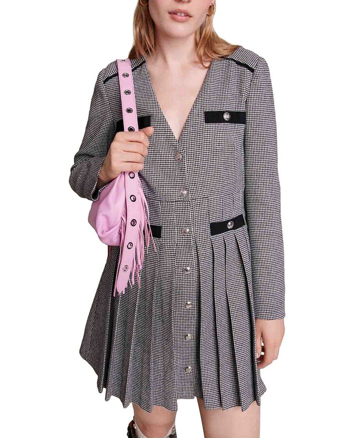 PLAID PLEATED SKIRT DRESS Flowering Girl
