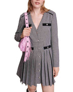PLAID PLEATED SKIRT DRESS Flowering Girl