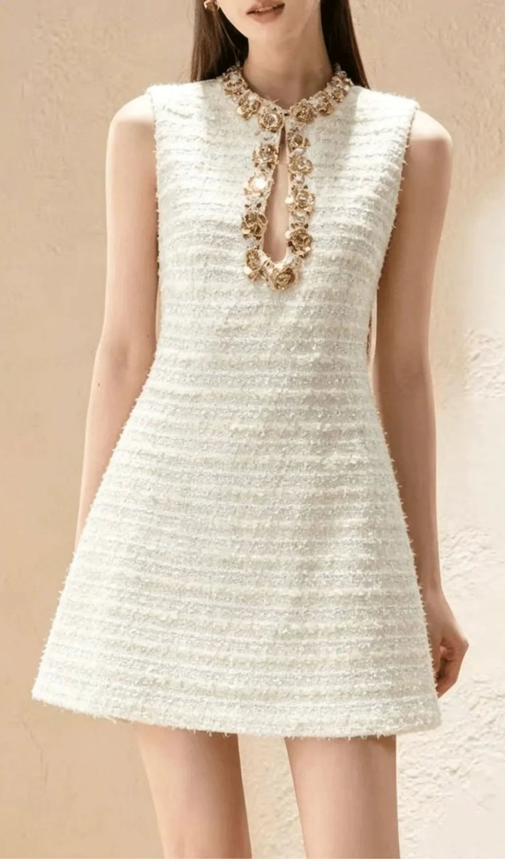 Kimbella Sleeveless Diamante Mini Dress Flowering Girl