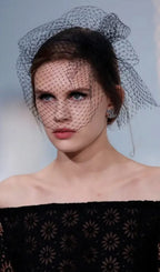 Topper Mesh Net Veil Headband Flowering Girl