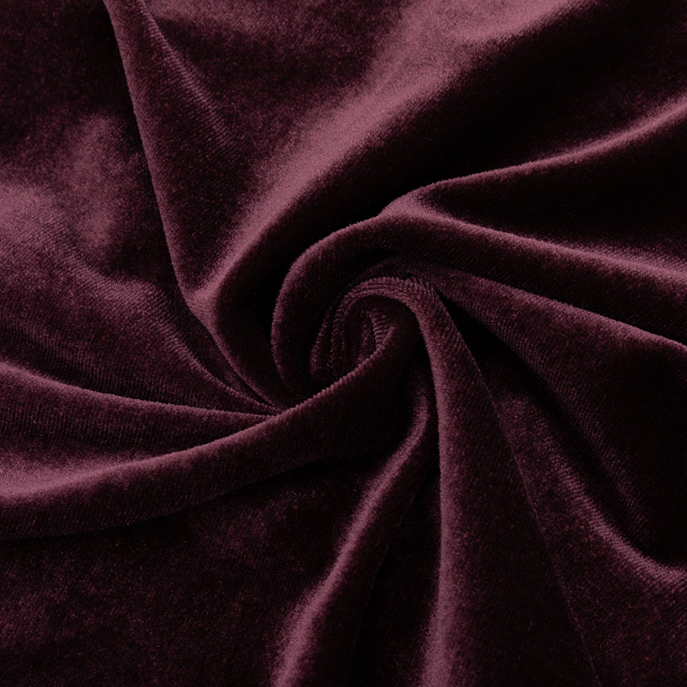 lantern sleeve velvet maxi dress in burgundy Flowering Girl