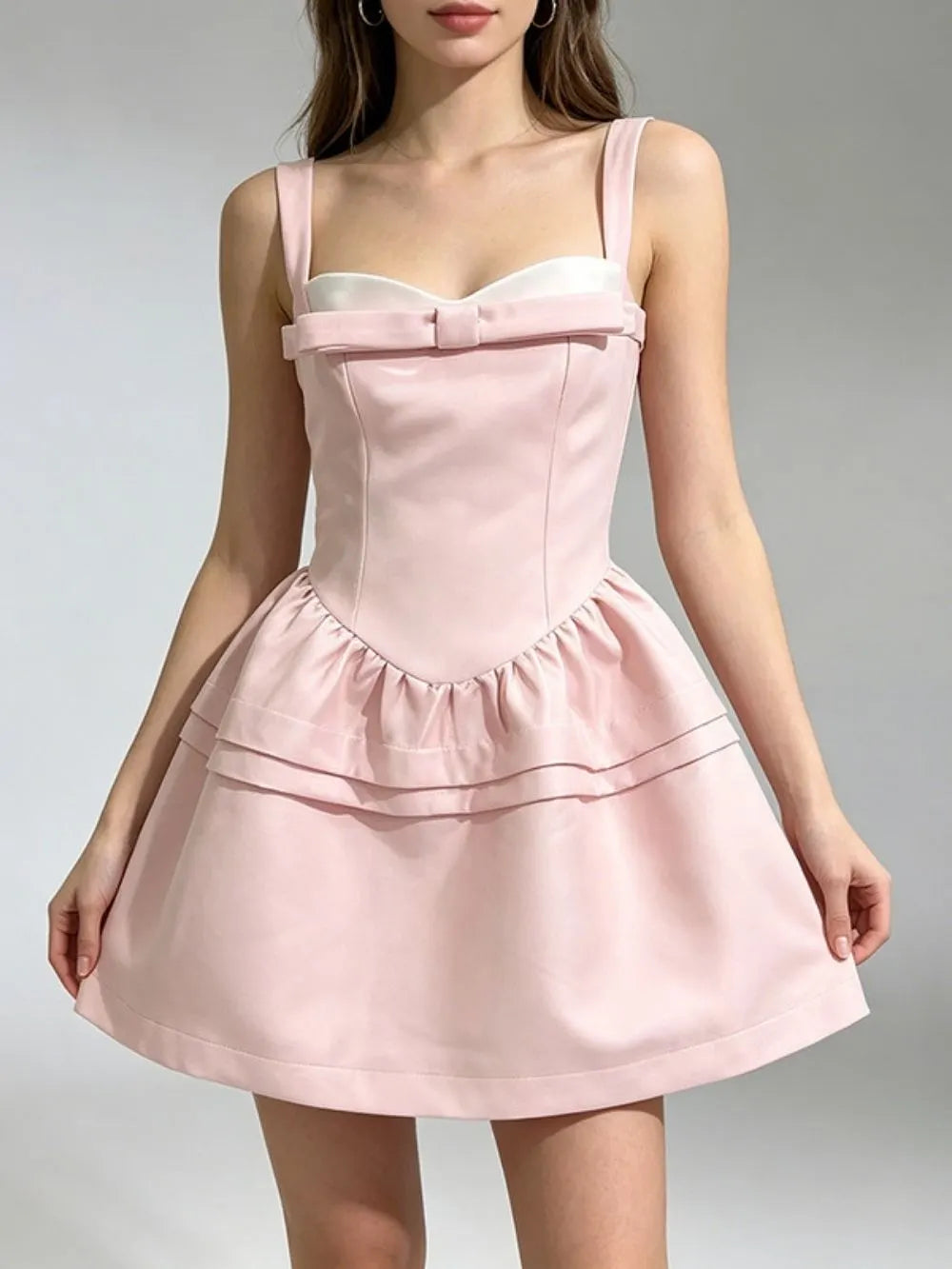 Maegan Bow Mini Dress Flowering Girl