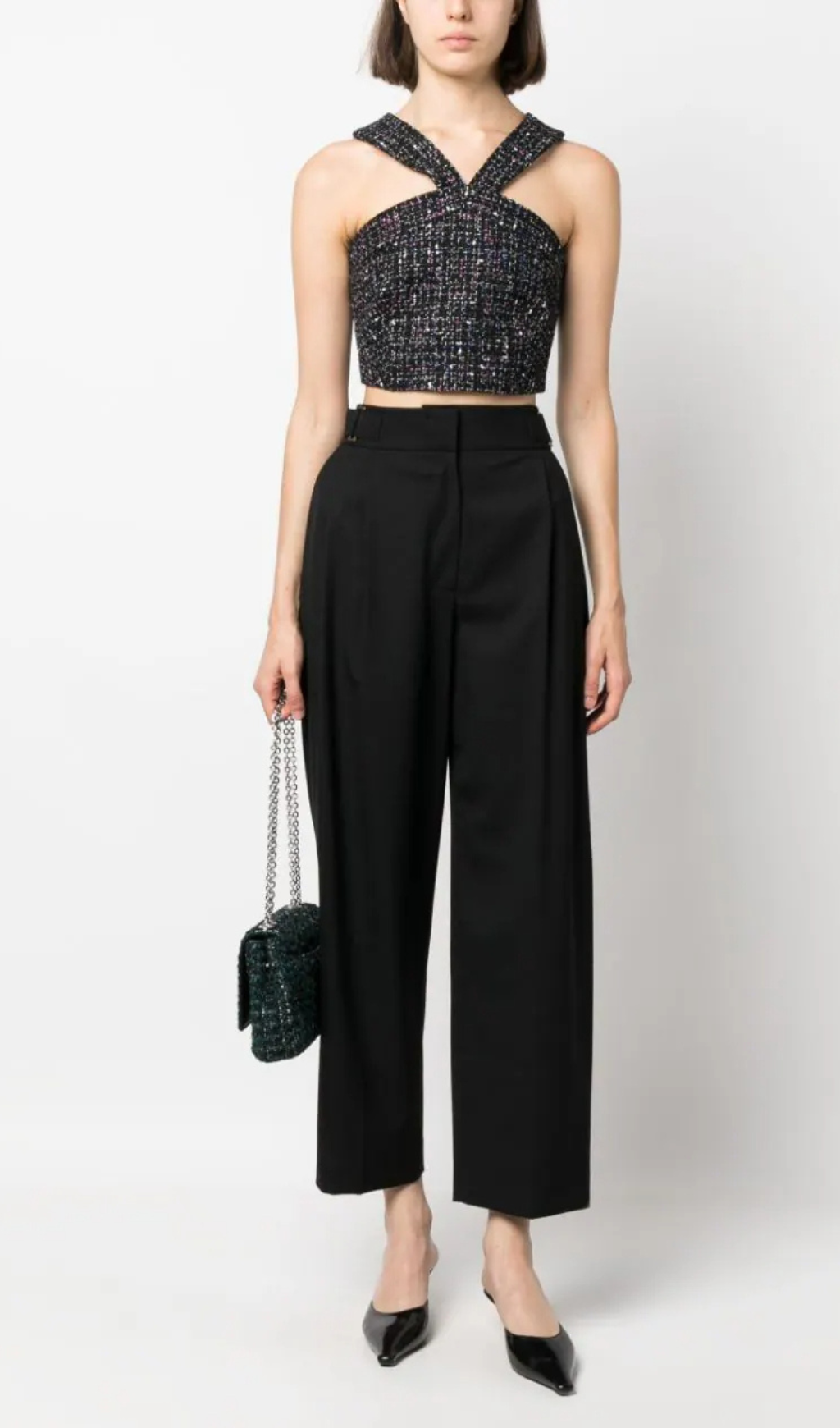 TWEED CROP TOP Flowering Girl