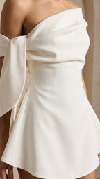 Calwa Asymmetric One Shoulder Flare Mini Dress Flowering Girl