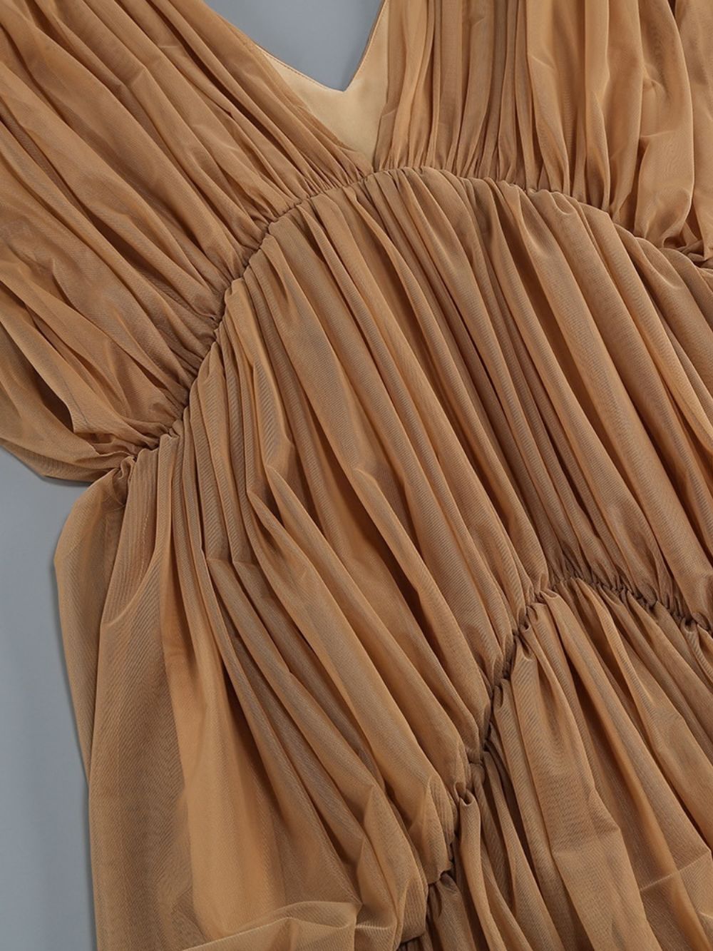 Misa V-Neck Pleated Maxi Dress Flowering Girl