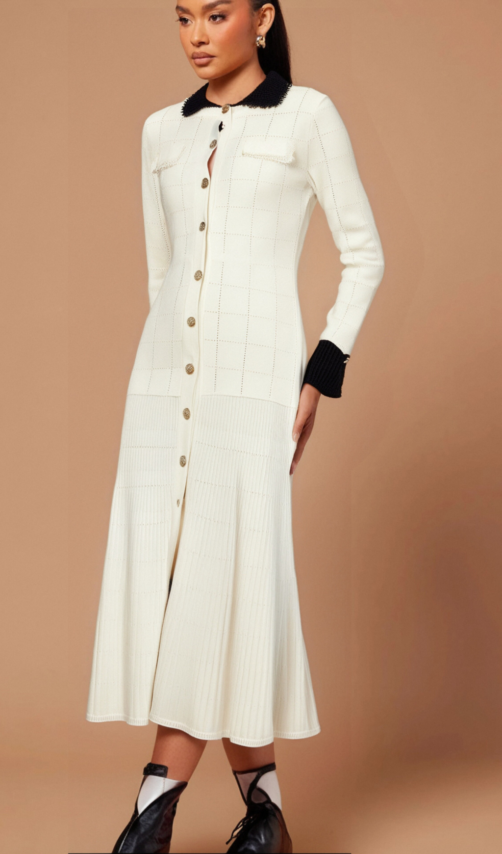 Clémence semi-sheer pleated top & skirt matching set Flowering Girl