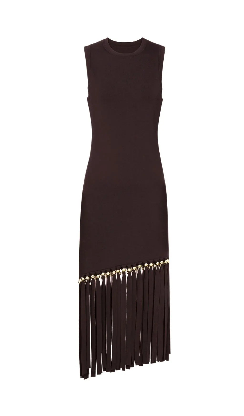 Jill Sleeveless Tassel Knit Midi Dress Flowering Girl