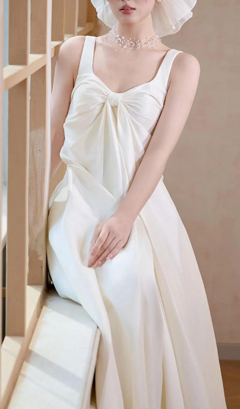 Lexia White Strappy Backless Maxi Dress Flowering Girl