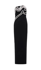 Akiko Crystal Embellished Maxi Dress Flowering Girl