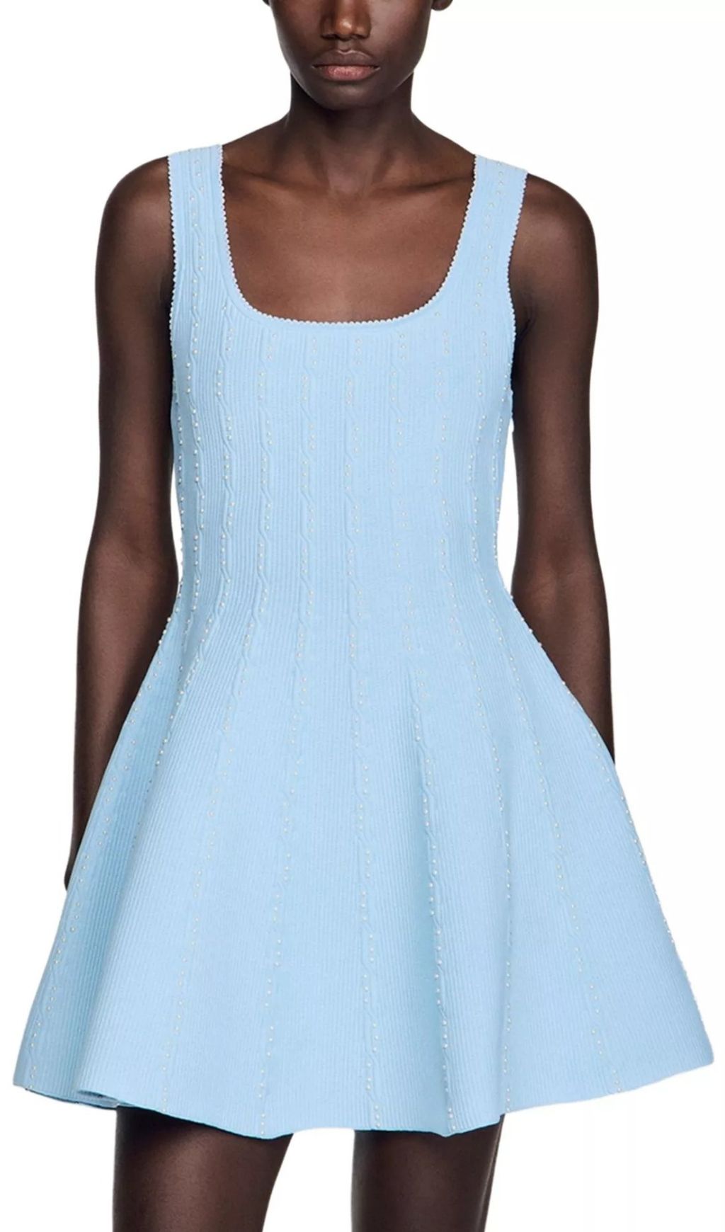 Short Knit Dress Flowering Girl