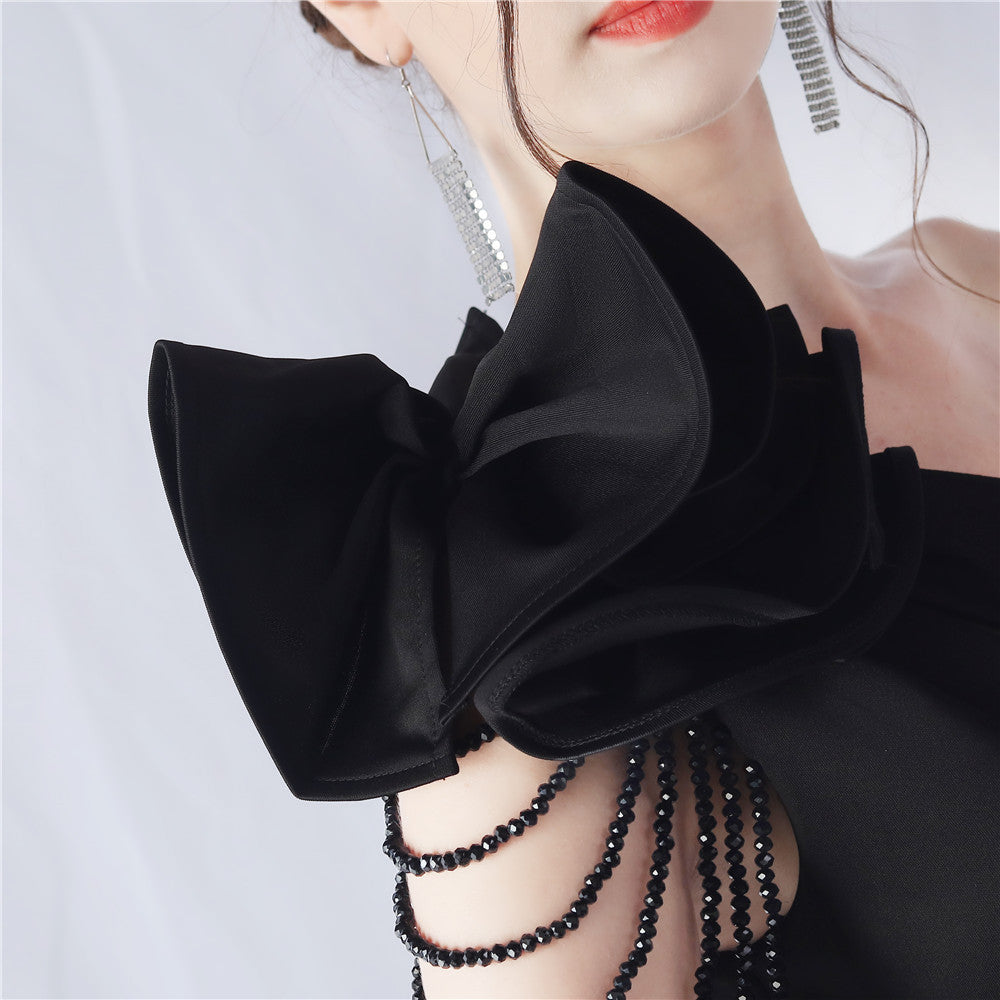 Crafted Flower With Beading Formal Dress Flowering Girl