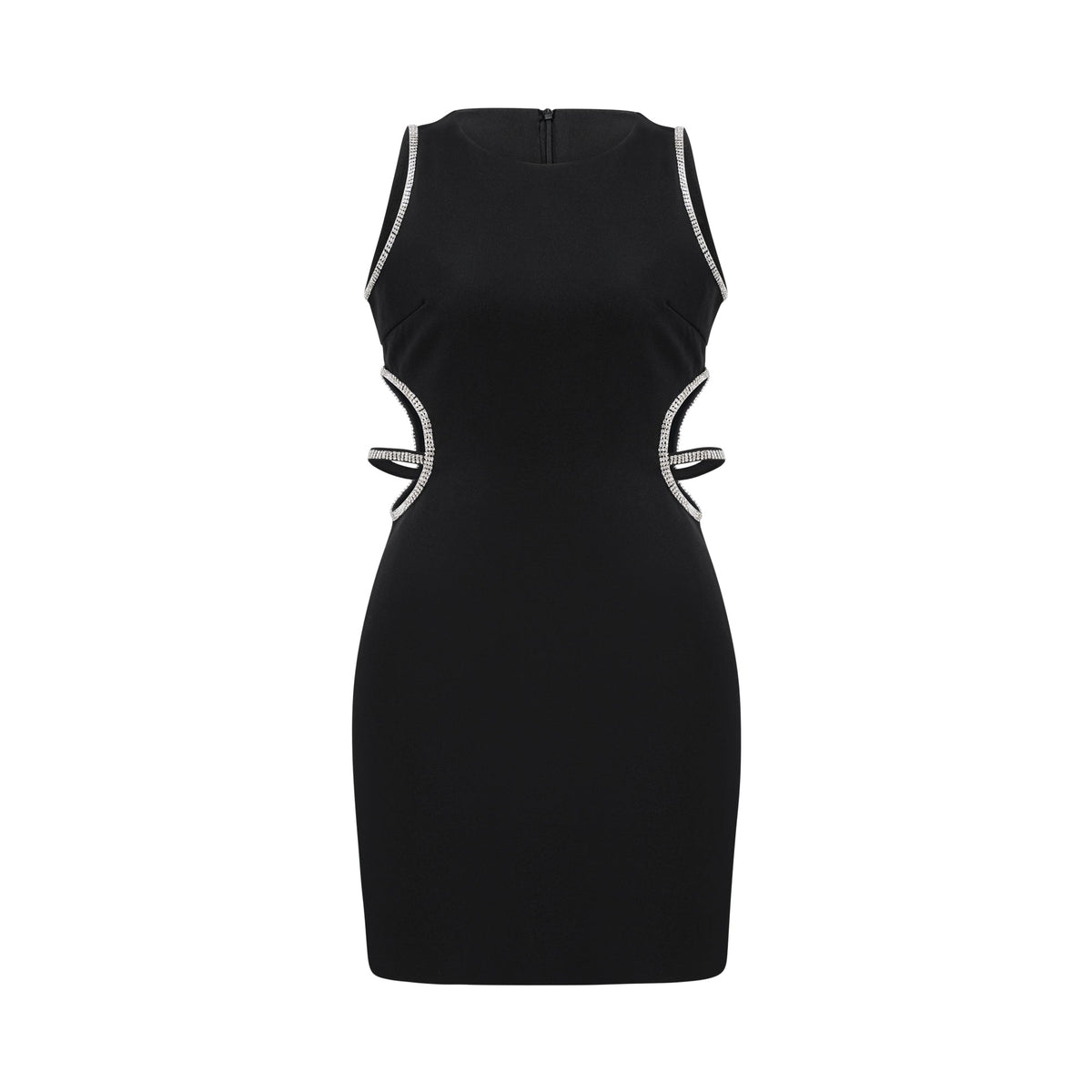 Lila crystal embellished cut-out mini dress Flowering Girl