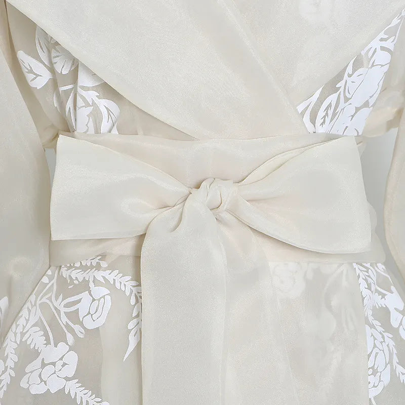 Matusha Lantern Sleeve Shirt Flowering Girl