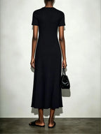 Makara Black Knit Midi Dress Flowering Girl