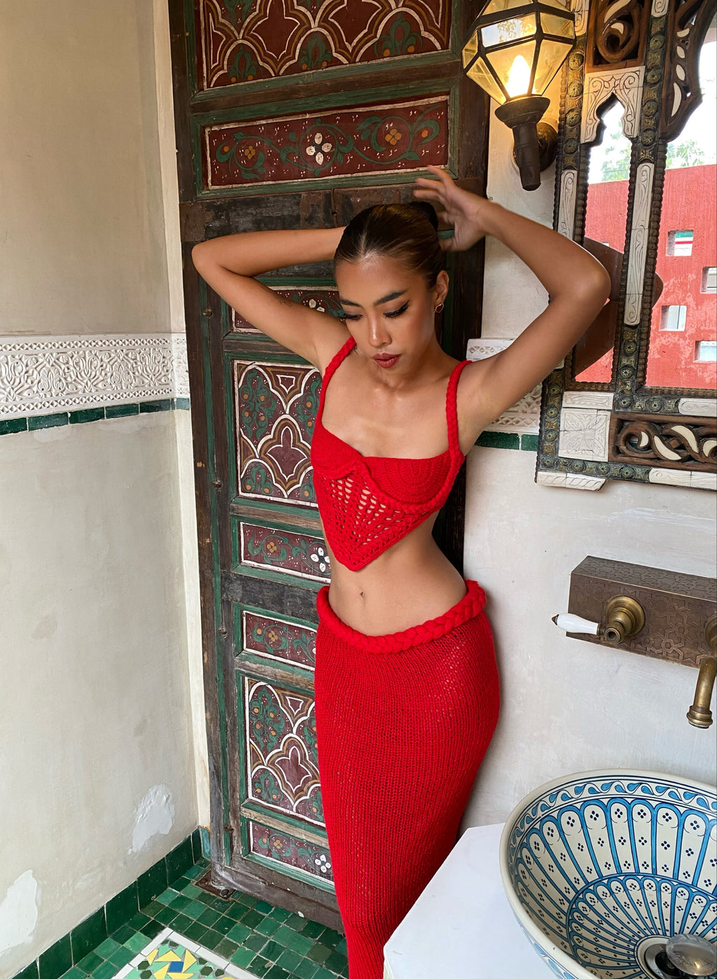 Red Pia Flowering Girl