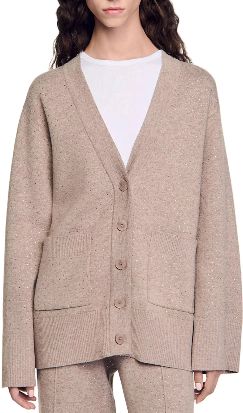 Vaddy Embellished Cardigan Flowering Girl