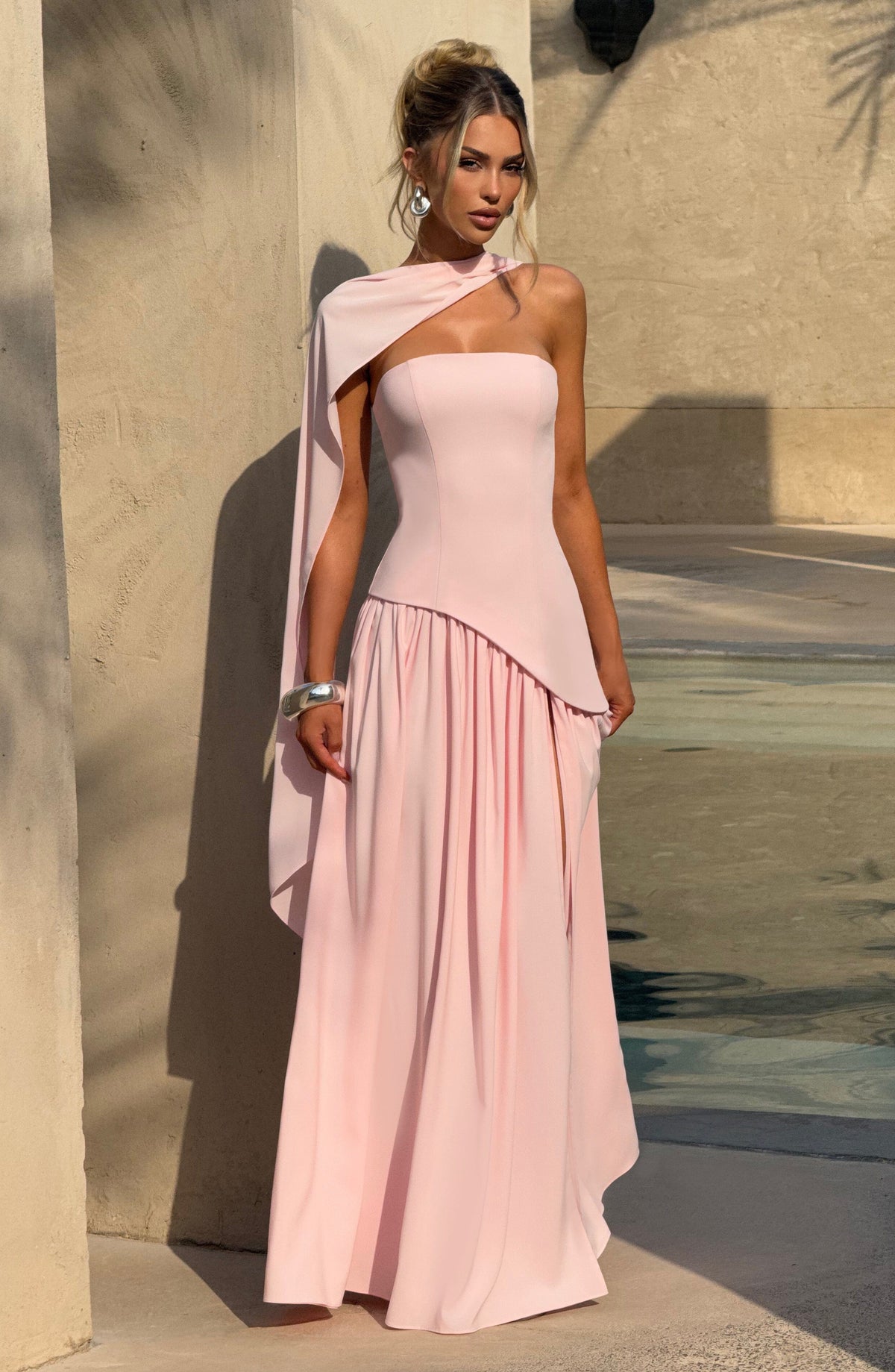 Maliyah Maxi Dress - Blush Flowering Girl