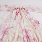 Murray Floral Print Halter Backless Mini Dress - Pink Flowering Girl