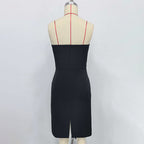 Yuri Skeleton Tassel Embellished Bustier Mini Dress In Black Flowering Girl
