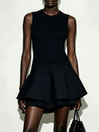 Maka Sleeveless Knit Mini Dress Flowering Girl