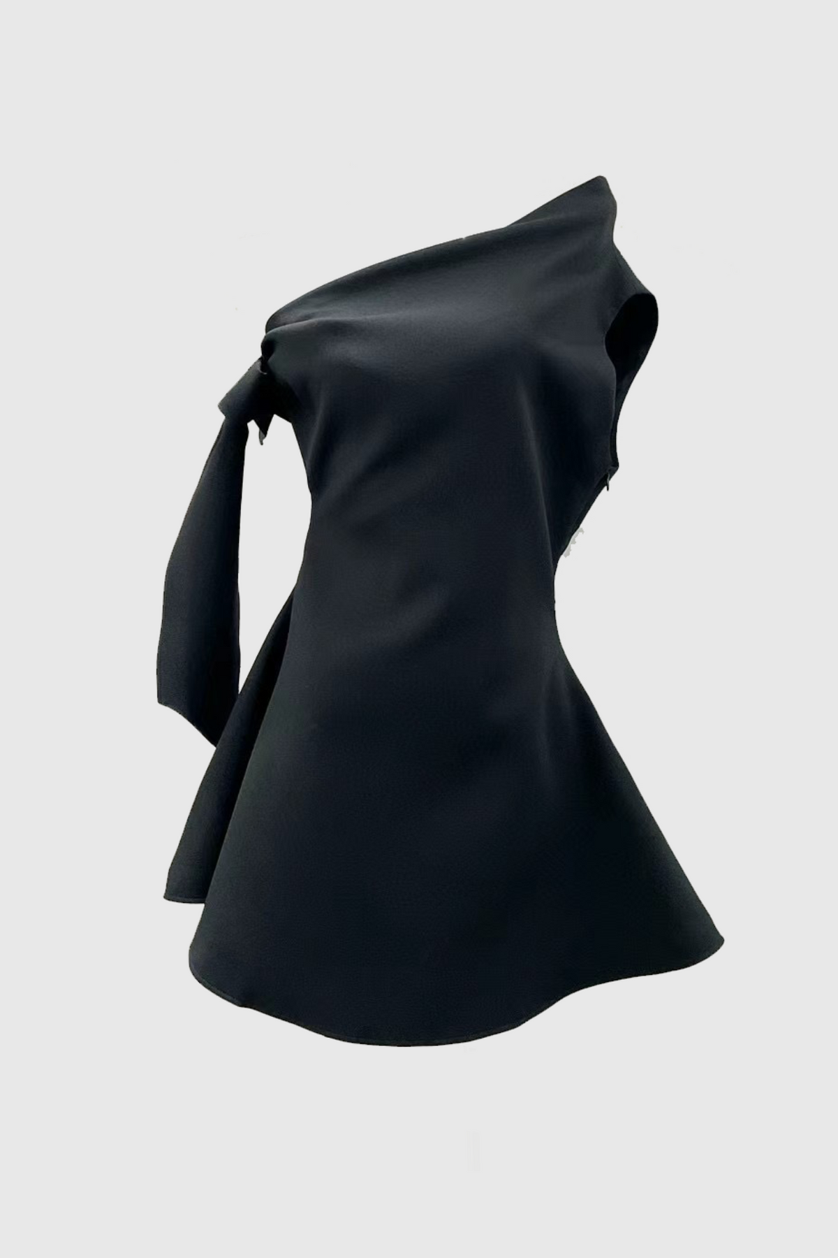 Calwa Asymmetric One Shoulder Flare Mini Dress Flowering Girl
