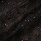 Black Sheer Lace High Neck Long Sleeve Tulle Mini Dress Flowering Girl