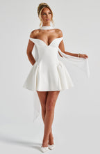 Marla Mini Dress - Ivory Flowering Girl