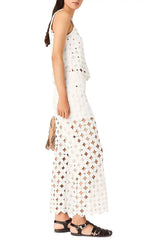 Pimiroir Straight Mirror Crochet Pants Flowering Girl