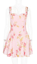 Calixte Floral Printed Mini Dress Flowering Girl