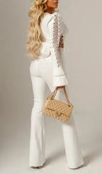 Aladdin White Lace-Up Set Flowering Girl