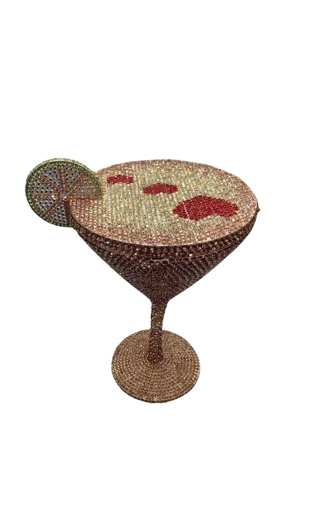Garin Gold Rhinestone Goblet Bag Flowering Girl