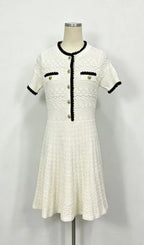 Leonida Short Sleeve Knit Mini Dress Flowering Girl