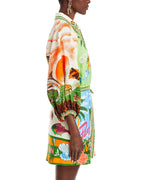 PARADISO PRINTED LINEN DRESS Flowering Girl