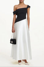 Xavier Off Shoulder Contrast Maxi Dress Flowering Girl
