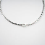 Héloïse Green Crystal Embellished Necklace Flowering Girl