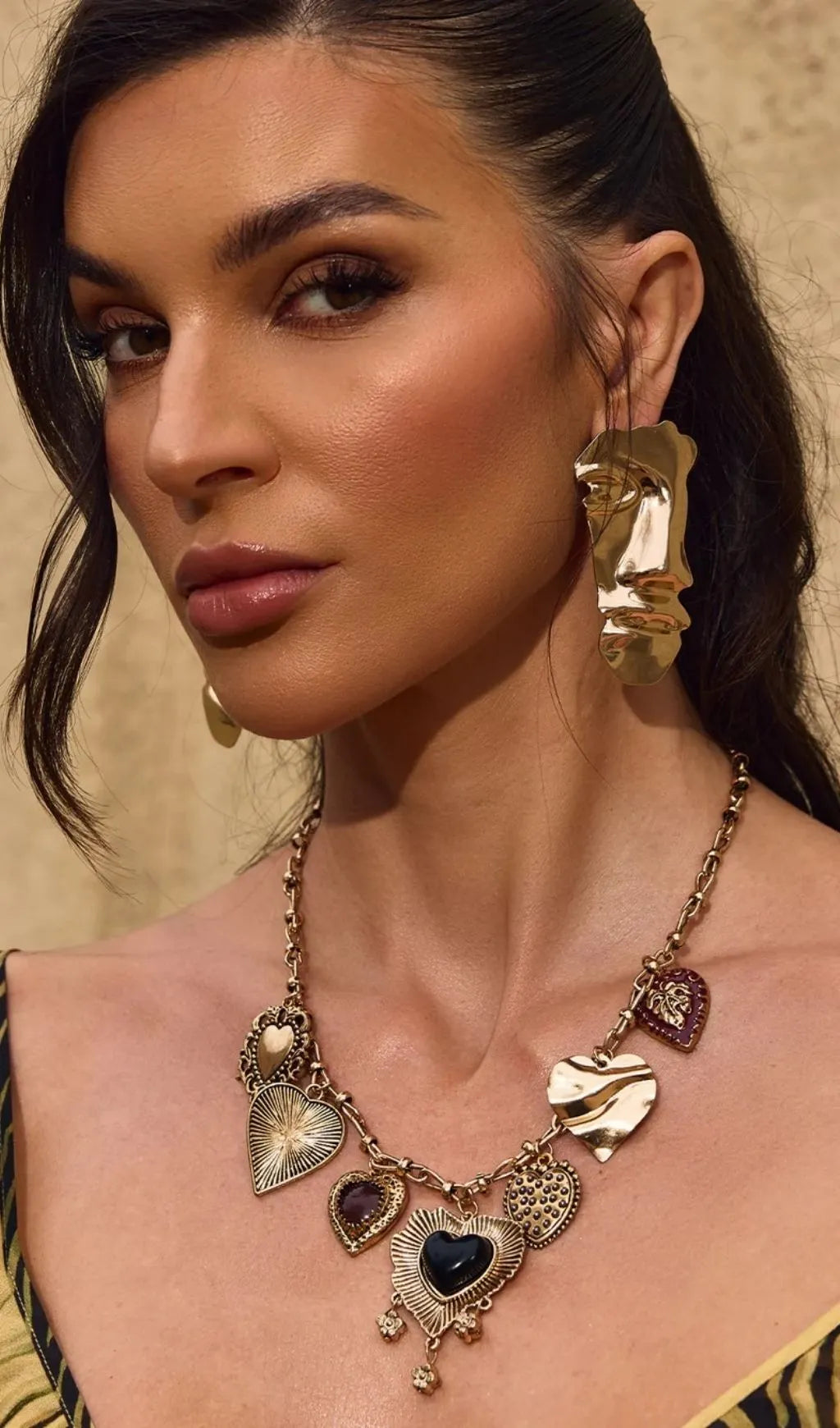 Chevonne Half Face Earrings Flowering Girl