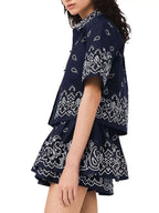 Embroidered Ruffle Mini Skirt Flowering Girl