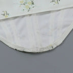 Pile Of Broken Flowers Pile Neck Camisole Flowering Girl