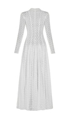 Dalise White Long Sleeve Maxi Dress Flowering Girl