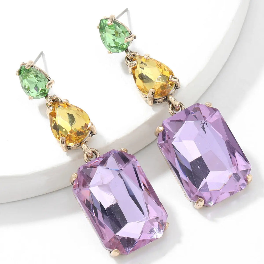 Geometric Diamonate Earrings Flowering Girl