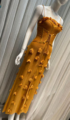 Carys Strappy Petal Maxi Dress Flowering Girl