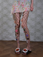 Martha Flower Embellished Tights Flowering Girl