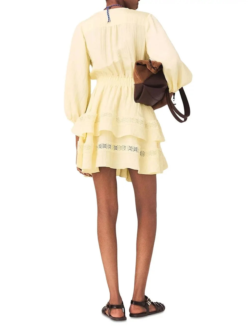 Rapapamy Puff Sleeve Ruffle Dress Flowering Girl