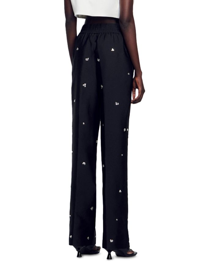 OVERSIZED EMBELLISHED TAFFETA PANTS Flowering Girl