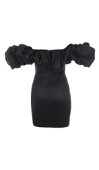 Satin Ruffle Strapless Dress Flowering Girl