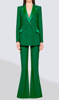 Gautier Green Blazer & Pants Set Flowering Girl