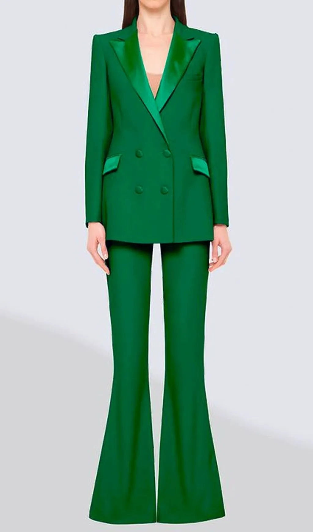 Gautier Green Blazer & Pants Set Flowering Girl
