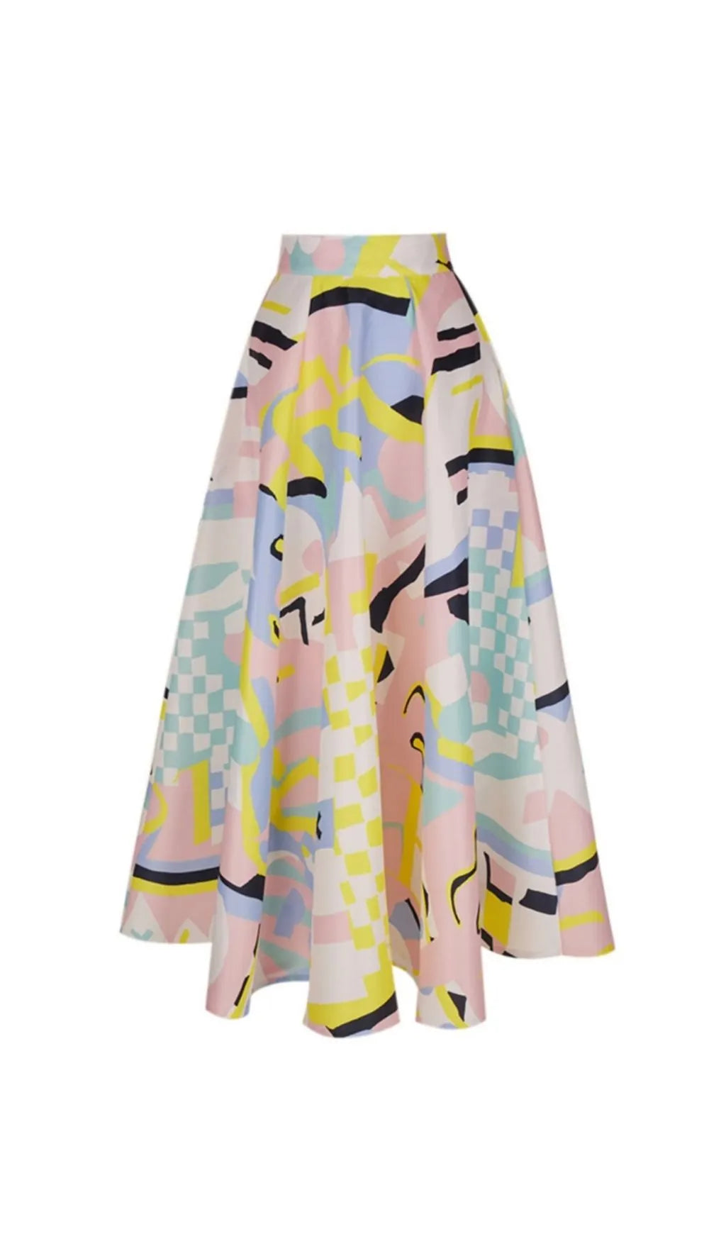 Lilike Printed Midi Skirt Flowering Girl